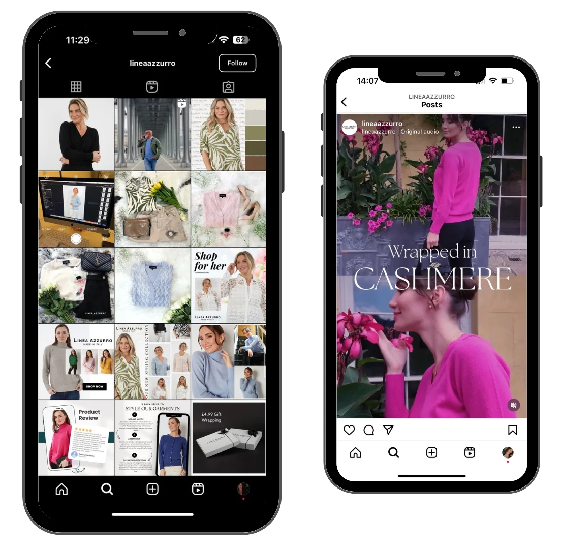 Linea Azzurro Social Media